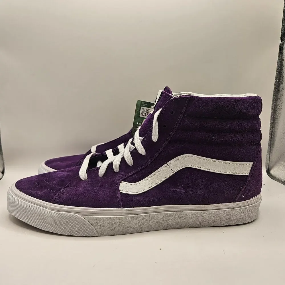 VANS MEN'S 11.5 SK8-Hi PIG SUEDE ACAI PURPLE RARE SNEAKERS NWOB